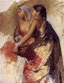 Skizze Zwei Nautch Mädchen Indian